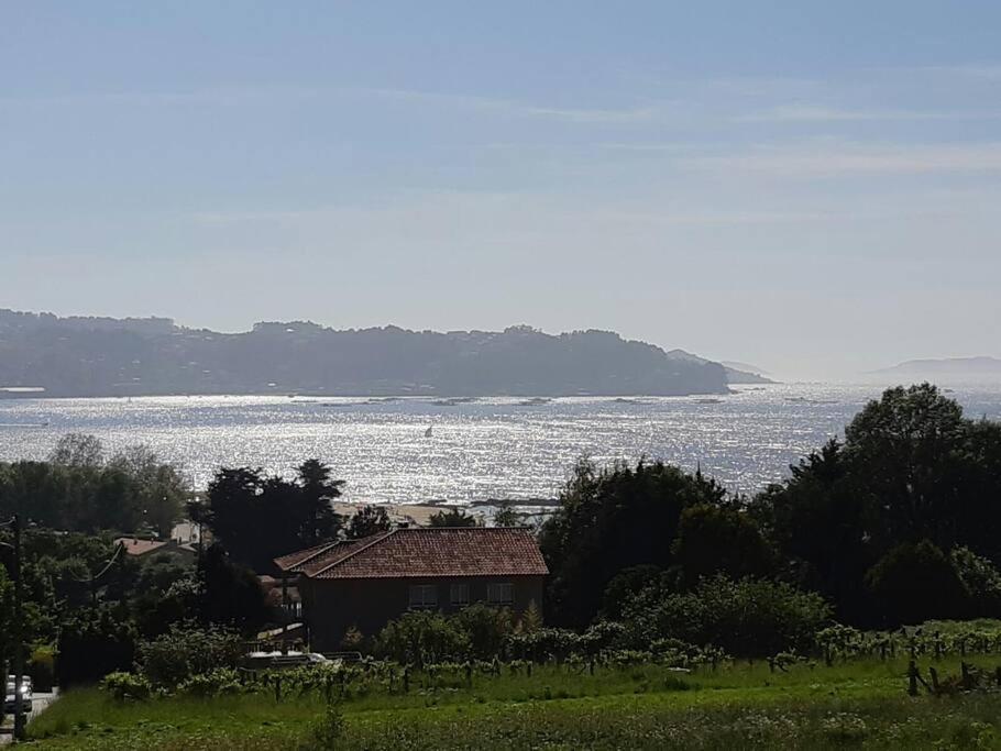 Apartamento Con Terraza Y Vistas Al Mar Daire Bueu Dış mekan fotoğraf